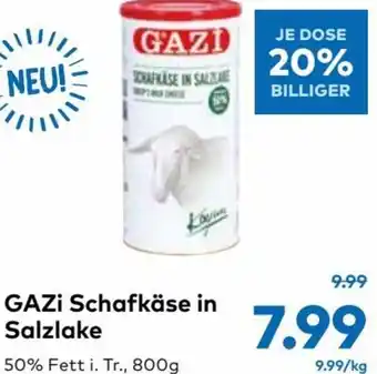 T&G Gazi Schafkäse in Salzlake 800g Angebot