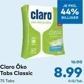 T&G Claro Öko Tabs Classic 75 Tabs Angebot