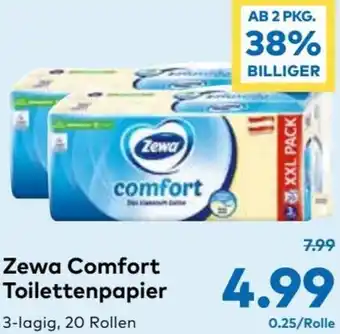 T&G Zewa Comfort Toilettenpapier 20Rollen Angebot