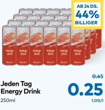 T&G Jeden Tag Energy Drink 250ml Angebot
