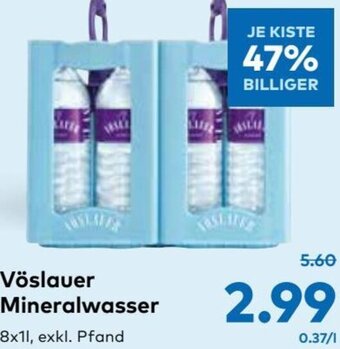 T&G Vöslauer Mineralwasser Angebot