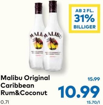 T&G Malibu Original Caribbean Rum & Coconut 0.7l Angebot