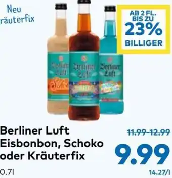 T&G Berliner Luft Eisbonbon, Schoko oder Kräuterfix 0.7l Angebot