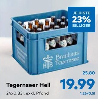 T&G Tegernseer Hell 24x0.33l Angebot