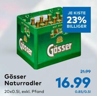 T&G Gösser Naturradler 20x0.5l Angebot