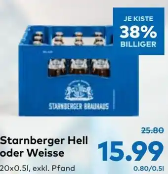 T&G Starnberger Hell oder Weisse 20x0.5l Angebot