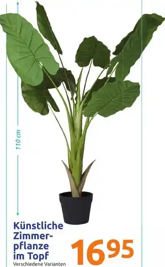 Action Künstliche Zimmer-pflanze Im Topf 110 cm Angebot