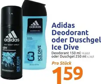 Action Adidas Deodorant oder Duschgel Ice Dive 150 ml oder 250 ml Angebot