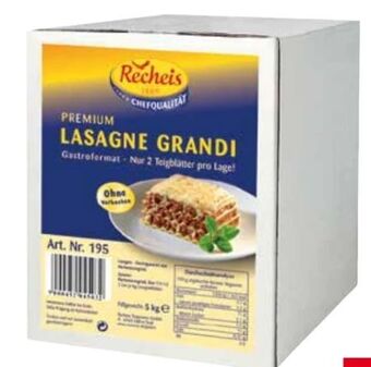 Transgourmet Lasagne Grandi Angebot
