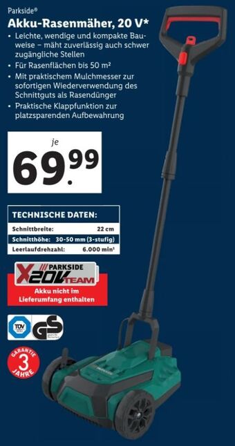 Lidl Akku-Rasenmäher Angebot