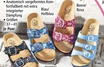 Norma Damen Tieffußbett Pantoletten Angebot