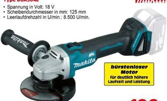 Zgonc Akku-Winkelschleifer DGA504Z Angebot