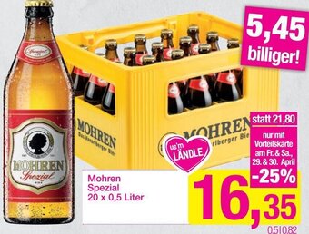 Sutterlüty Mohren Spezial 20 x 0,5 Liter Angebot