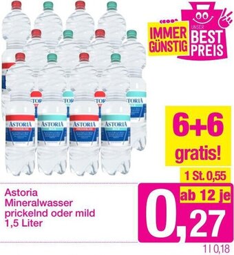 Sutterlüty Astoria Mineralwasser Prickelnd oder Mild 1,5 Liter Angebot