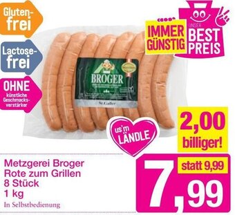 Sutterlüty Metzgerei Broger Rote Zum Grillen 1 kg Angebot