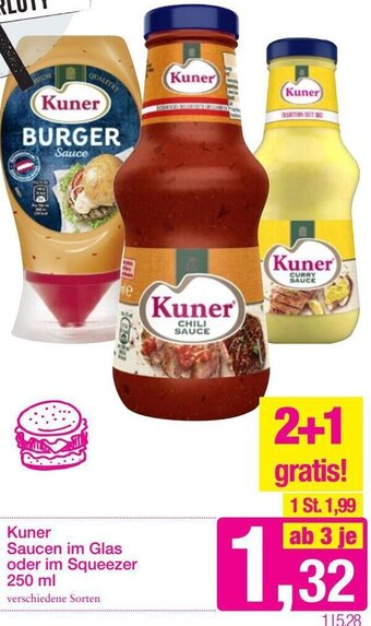 Sutterlüty Kuner Saucen Im Glas Oder Im Squeezer 250 ml Angebot