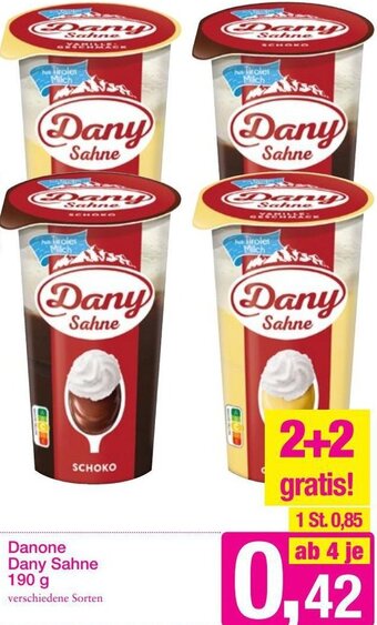 Sutterlüty Danone Dany Sahne 190g Angebot