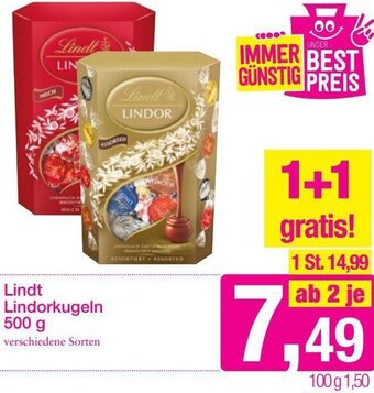Sutterlüty Lindt Lindorkugeln 500g Angebot