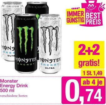 Sutterlüty Monster Energy Drink 500ml Angebot
