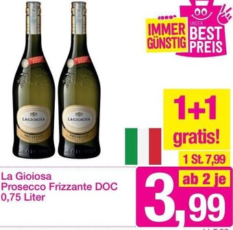 Sutterlüty La Gioiosa Prosecco Frizzante DOC 0,75 Liter Angebot