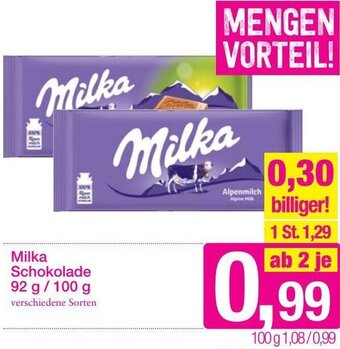Sutterlüty Milka Schokolade 92 g/ 100 g Angebot