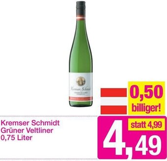 Sutterlüty Kremser Schmidt Grüner Veltliner 0,75 Liter Angebot