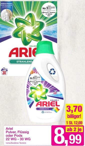 Sutterlüty Ariel Pulver, Flüssig oder Pods 22 WG-30 WG Angebot