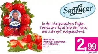 Sutterlüty SanLucar Premium Erdbeeren 400 g Angebot
