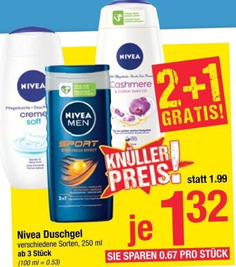 Maximarkt Nivea Duschgel 250 ml Angebot