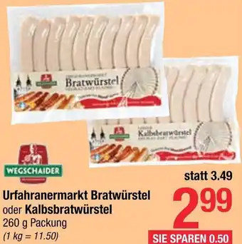 Maximarkt Urfahranermarkt Bratwürstel oder Kalbsratwürstel 260 g Angebot