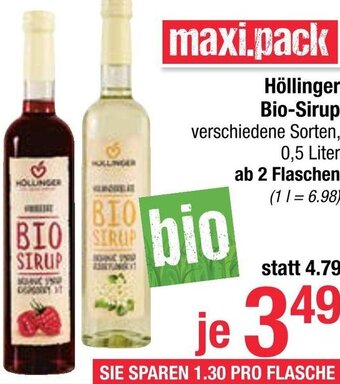 Maximarkt Höllinger Bio-Sirup 0,5 Liter Angebot