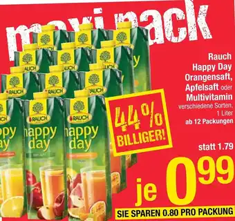 Maximarkt Rauch Happy Day Orangensaft, Apfelsaft oder Multivitamin 1 Liter Angebot