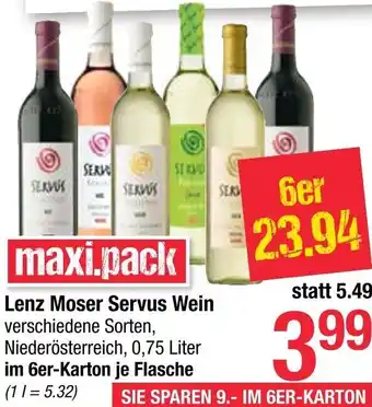 Lenz Moser Servus Wein 0,75 Liter