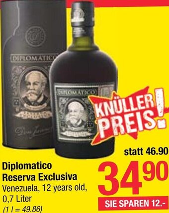 Maximarkt Diplomatico Reserva Exclusiva 0,7 Liter Angebot