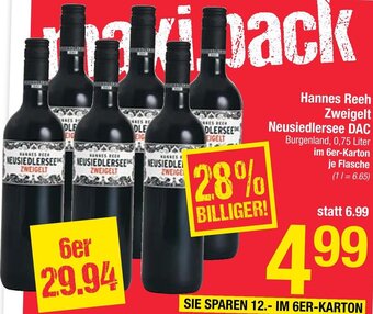Maximarkt Hannes Reeh Zweigelt Neusiedlersee DAC 0,75 Liter Angebot