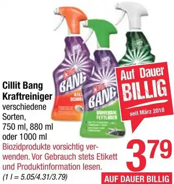 Maximarkt Cillit Bang Kraftreiniger 750 m, 880 ml, oder 1000 ml Angebot