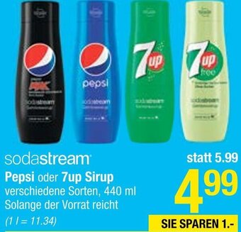 Maximarkt Pepsi oder 7up Sirup 440 ml Angebot
