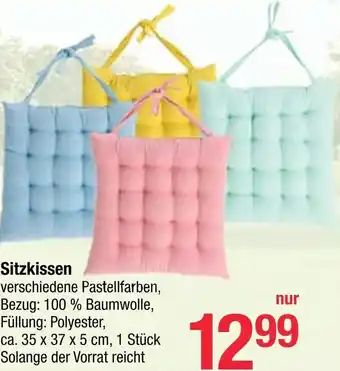 Maximarkt Sitzkissen 35x37x5 cm Angebot