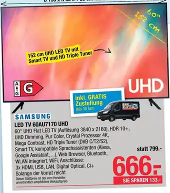 Maximarkt Led TV 60AU7170 UHD Angebot