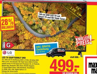 Maximarkt Led Tv 55UP75006LF UHD Angebot