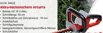 Zgonc Akku-Heckenschere Arcurra Angebot