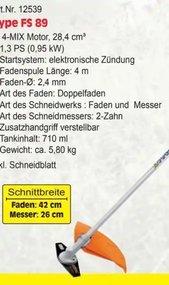 Zgonc Benzin Motorsensen FS 89 Angebot