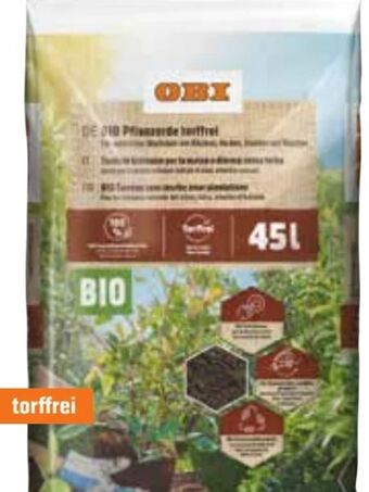 OBI Bio Pflanzerde Angebot