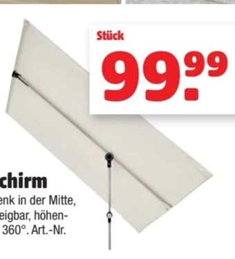Hagebau Multifunktionaler Sonnenschirm Angebot