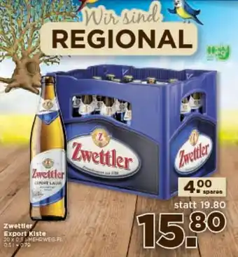 Unimarkt Zwettler Export Kiste 0,5l-0.70 Angebot
