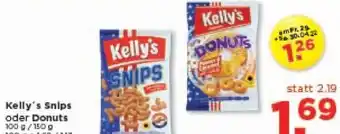 Unimarkt Kelly's Snips oder Donuts 100 g/150 g Angebot