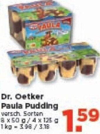 Unimarkt Dr. Oetker Paula Pudding 8 x 50 g/ 4 x 125 g Angebot