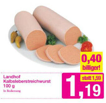 Sutterlüty Landhof Kalbsleberstreichwurst 100g Angebot