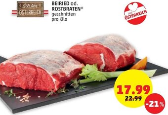 PENNY Beiried od. Rostbraten pro kilo Angebot