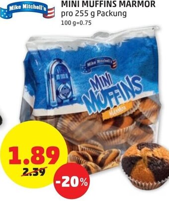 PENNY Mini Muffins Marmor 255 g Angebot